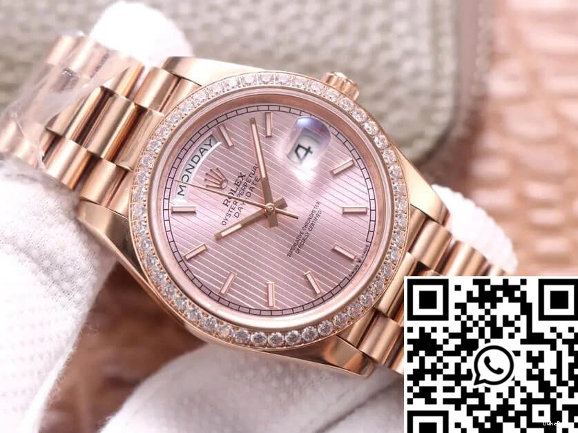 Gold EW Rose Rolex M228345RBR-0010 Date Day Factory 0426